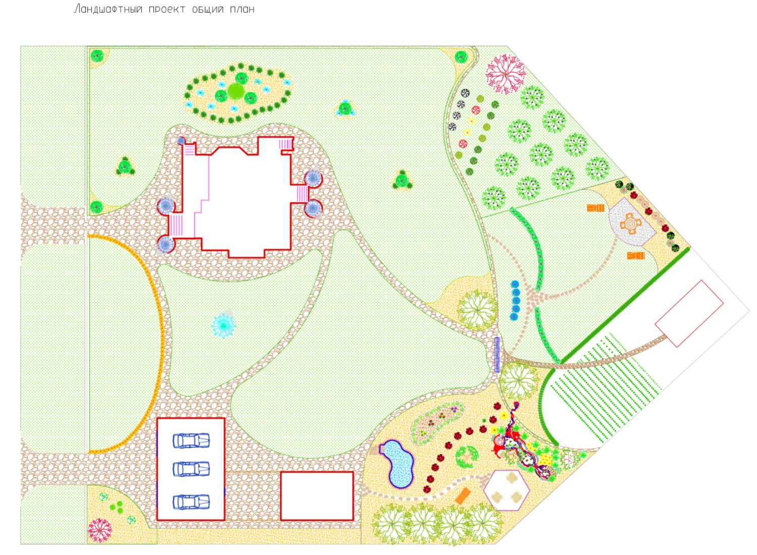 Ландшафтный проект - общий план